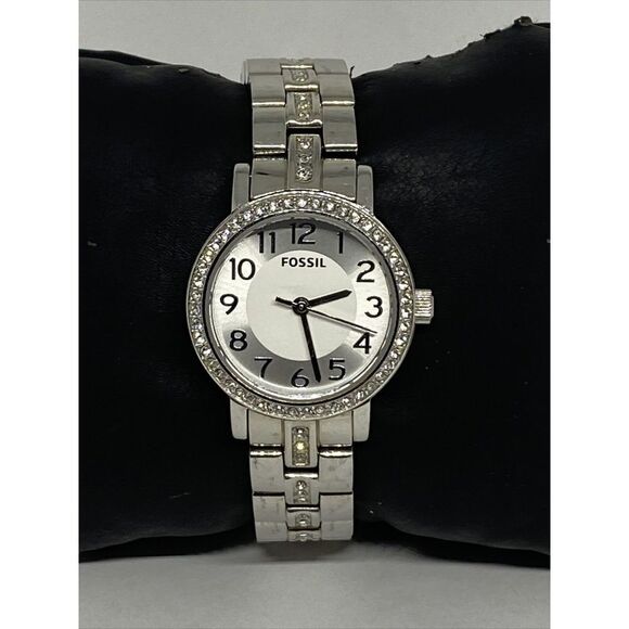 Fossil BQ1427 Womens Silver Stainless Steel Analog Dial Quartz Wrist Watch EY394 - Picture 1 of 12